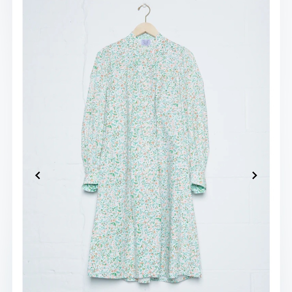 THIERRY COLSON Yseult Dress - Green/Peach size